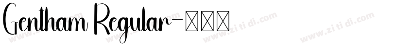 Gentham Regular字体转换 Gentham Regular字体转换